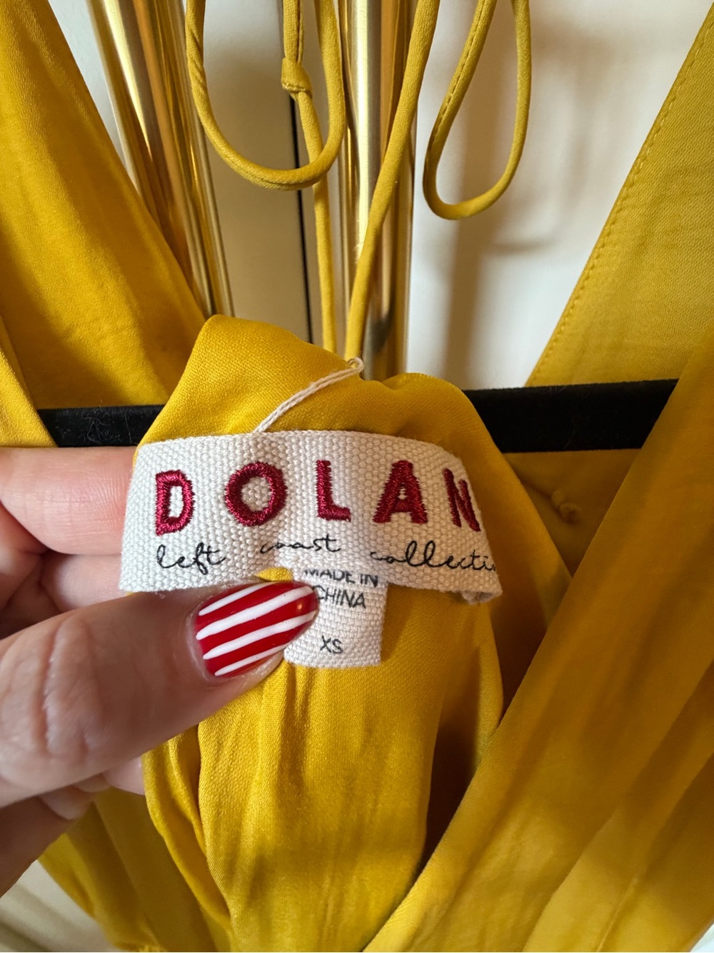 Dolan Left Coast Collection Mustard Maxi Dress XS | Anthropologie - Picture 4 of 5